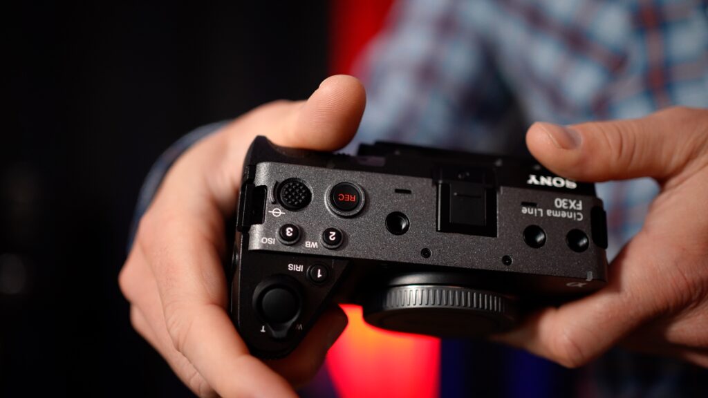 Sony FX30 Top Panel and Zoom Rocker