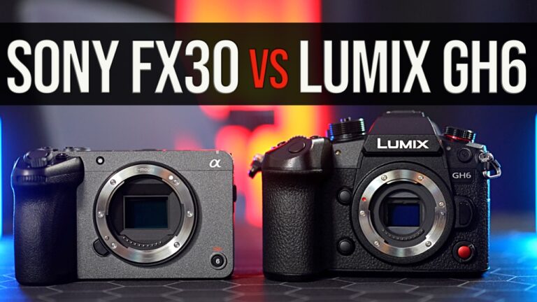 Sony FX30 vs. LUMIX GH6