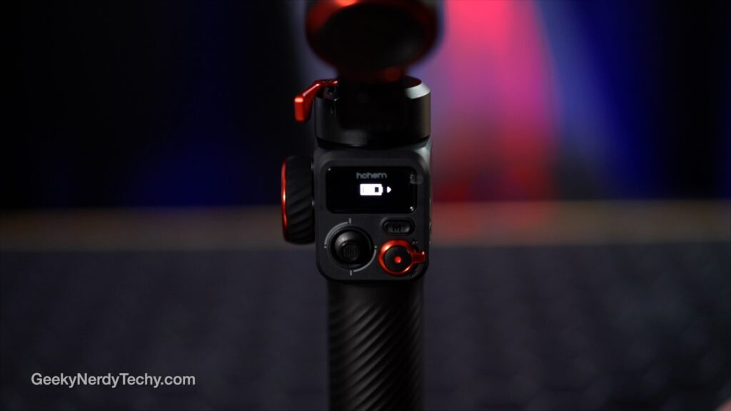 Hohem iSteady MT2 Display Screen and Battery Meter