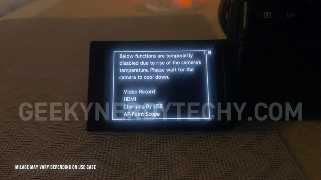 Lumix G9II Overheating