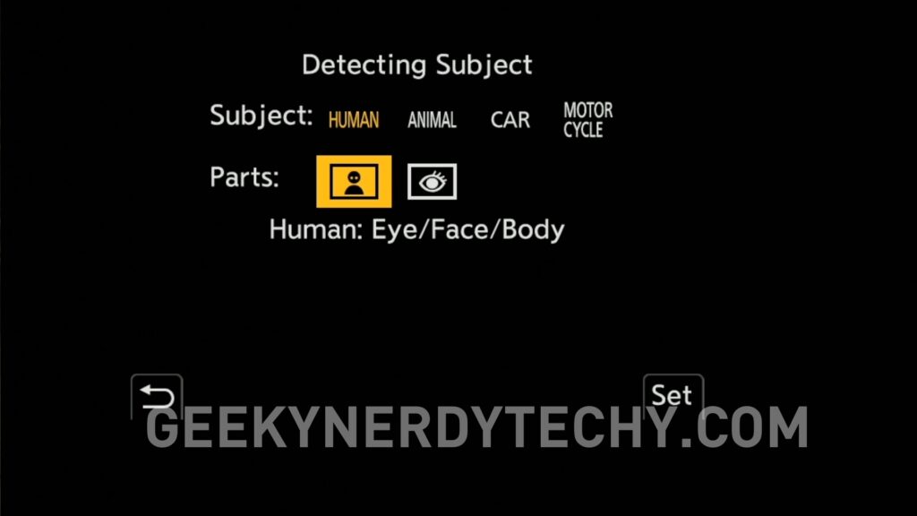 Panasonic G9II Advanced Autofocus Modes