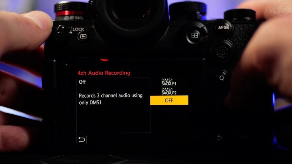 DMS1 Backup Option 4 channel audio