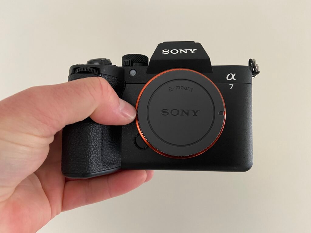Sony A7 V in my hands